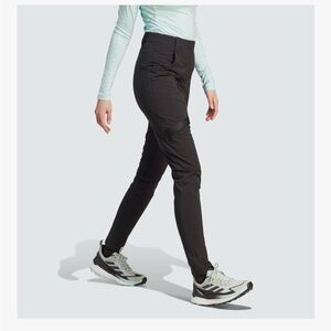 ADIDAS NWT Terrex Hiking Pants Black Size Small Slim Fit Black Lined